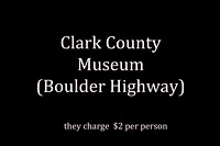 clark musuem sample